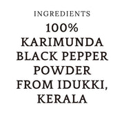 Karimunda Black Pepper Powder, 62g jar