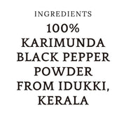 Karimunda Black Pepper Powder, 100g pouch